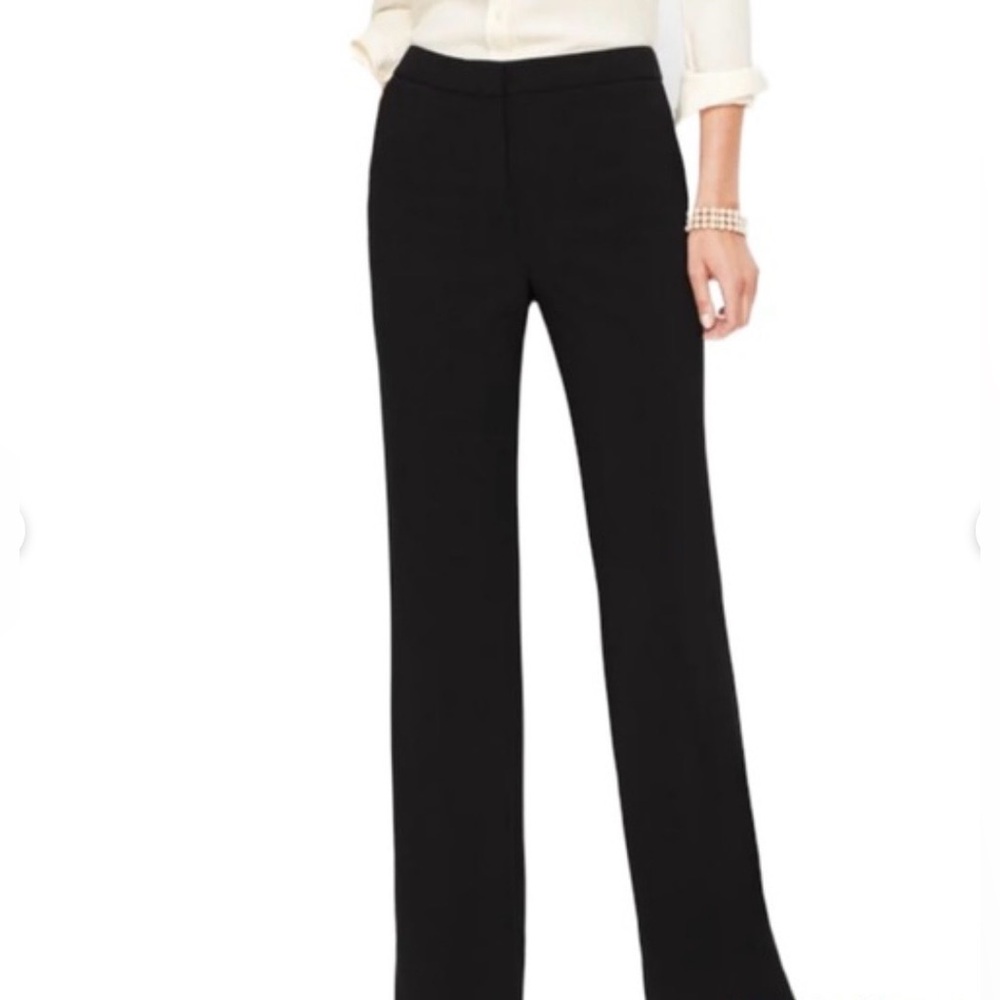 Talbots Women’s Soft Lightweight Ankle Length Trousers Black Size 10